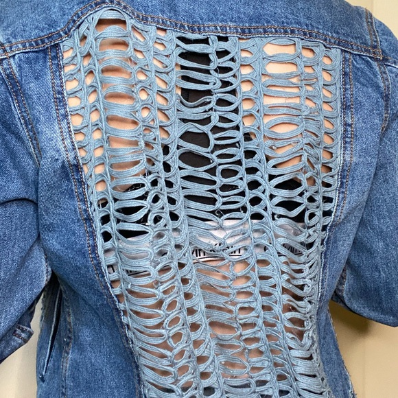Ripped Jean jacket - Picture 2 of 2